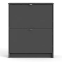 Porch & Den Cambria 2-drawer Shoe Cabinet - Black Lead