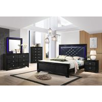 Coaster Furniture Penelope Midnight Star and Black 5-piece Bedroom Set - Eastern King