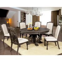 Furniture of America Kaur Rustic Brown 60-inch Round Dining Table - Rustic Natural Tone