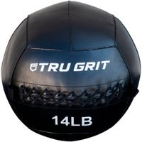 Tru Grit - 14-lb Medicine Wallball - Black