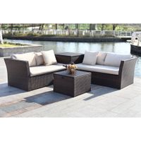 Safavieh Welch Outdoor Living Sectional with Storage