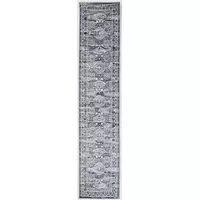 Valente Gray And Charcoal 2X10 Area Rug