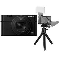 Sony Cyber-shot DSC-RX100 VII Digital Camera - With SmallRig Vlog Kit Cage, Mini Tripod, QR Plate