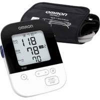Omron - 5 Series Wireless Upper Arm Blood Pressure Monitor - White/Black