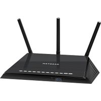 NETGEAR - Wireless-AC Dual-Band Gigabit Router with 4-Port Ethernet Switch - Black