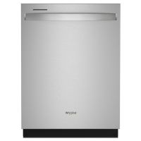 Whirlpool - 24" Top Control Built-In Dishwasher with Stainless Steel Tub  Large Capacity  3rd Rack  47 dBA - Stainless steel