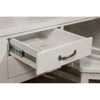 Hillsdale Kids and Teen Highlands Wood Desk with Hutch, White - 40.25H x 48.75W x 24D - White