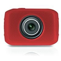 Pyle PSCHD30 High-Definition Sport Action Camera, 5MP, 4x Digital Zoom, 2" TouchScreen Display, USB 2.0, Micro SD Card Slot, Red