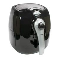 Brentwood 3.7 Quart Electric Air Fryer in Black with Timer - Black