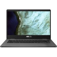 ASUS - 14.0"Chromebook - Intel Celeron N3350 - 4GB Memory  - 32GB eMMC - Grey