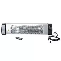 Dr Infrared Heater Carbon Infrared Patio Heater, Indoor and Outdoor (120V / 1500W, Silver)