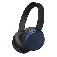 JVC Noise Cancelling Wireless Headpones, Bluetooth 4.1, Bass Boost Function, Voice Assistant Compatible - HAS65BNA(Blue)