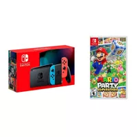 Nintendo - Switch 1.1 (Red/Blue) + Mario Party Superstars BUNDLE
