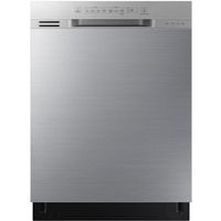 Samsung Energy Star Rated, 24 Inch Front Control Dishwasher with Hybrid Interior in Stainless Steel