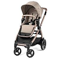 Ypsi – Compact Single to Double Stroller – Compatible with All Primo Viaggio 4-35 Infant Car Seats & Ypsi Bassinets - Made in Italy - Mon Amour (Beige, Pink, & Rose Gold) Mon Amour