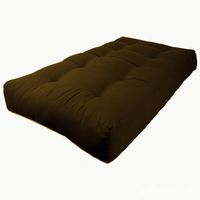 9-inch Thick Twill Futon Mattress (Twin, Full, or Queen) - Chocolate - Twin