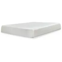 White 10 Inch Chime Memory Foam King Mattress/ Bed-in-a-Box