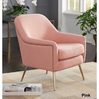 Lifestorey Vita Mid-century Upholstered Accent Chair - Pink