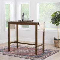 Ansley Bar Height Pub Table Rustic Brown