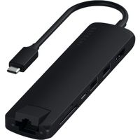 Satechi USB-C Slim Multi-Port Adapter with Ethernet, Black