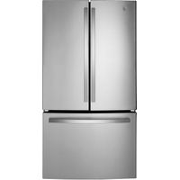 GE - 27.0 Cu. Ft. French Door Refrigerator with Internal Water Dispenser - Stainless steel