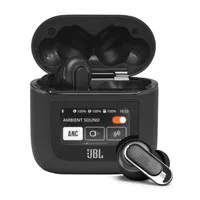 JBL - Tour Pro 2 True Wireless Adaptive Noise Cancelling Earbuds Black