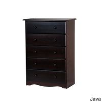 Palace Imports 100-percent Solid Wood 5-drawer Chest - Java