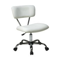 Vista Task Office Chair - Vista Task Office Chair, White Vinyl