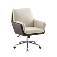 Morley Swivel Office Chair Brown Natural