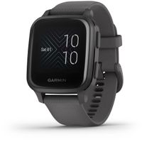 Garmin Venu&#0174; Sq Smartwatch - Slate Bezel with Shadow Gray Case and Silicone Band