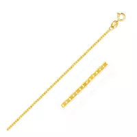 10k Yellow Gold Mariner Link Anklet 1.2mm (10 Inch)