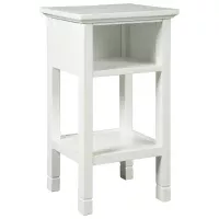 White Marnville Accent Table