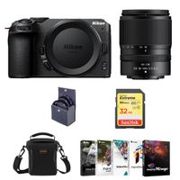 Nikon Z 30 DX-Format Mirrorless Camera Body With Nikon NIKKOR Z DX 18-140mm f/3.5-6.3 VR Lens, Bundle with PC Photo & Video Editing Software, 32GB SD Memory Card, Bag, 62mm Filter Kit