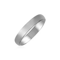 14k White Gold Comfort Fit Wedding Band (Size 10)