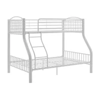 Parknoll Metal Twin Full Bunk Bed White