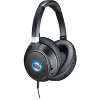 Audio-Technica ATH-ANC70 QuietPoint Active Noise-Cancelling Over-Ear Headphones with Built-in Mic, 10-25000Hz Frequency Response, 1/8" Input Connector