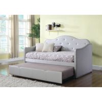 Pearlescent Grey Upholstered Daybed