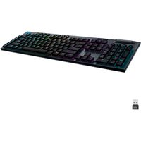 Logitech - G915 LIGHTSPEED Full-size Wireless Mechanical GL Tactile Switch Gaming Keyboard with RGB Backlighting - Black