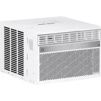 GE - 350 Sq. Ft. 8,000 BTU Smart Window Air Conditioner with WiFi and Remote - White