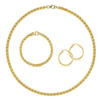 Forever Last Bracelet, necklace & Earring trio Set - Yellow