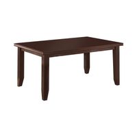 Rectangular Wood Dining Table in Cappuccino - Cappuccino