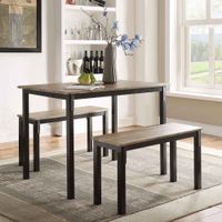 Tool Less Boltzero Dining Table with 2 Dining Benches - Boltzero