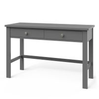 Child Craft Harmony Kids Writing Desk with Two Drawers - Cool Gray