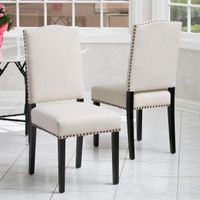 Brunello Beige Fabric Dining Chairs (Set...