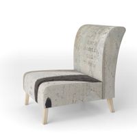 Designart "French Bird Flea Market" Upholstered Farmhouse Accent Chair - Arm Chair - Slipper Chair