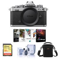 Nikon Z fc DX-Format Mirrorless Camera Body Bundle with 32GB SD Card, Shoulder Bag, Corel PC Software Kit, Cleaning Kit