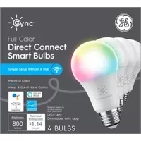 GE - Cync Direct Connect Light Bulbs (4 ...