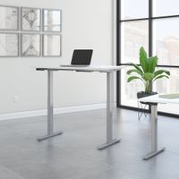 Move 60 48W Height Adjustable Desk, White & Gray