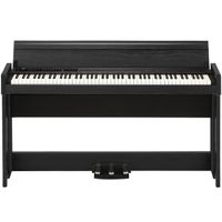 Korg C1 Air Bluetooth 88 Key Digital Piano with Real Weighted Hammer Action 3 Keyboard, Black with Rosewood Grain