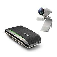 Poly - Studio P5 Webcam with Poly Sync 20+ Speakerphone Kit (Plantronics + Polycom) - 1080p HD Professional Video Conferencing Camera & Bluetooth Wireless Smart Speakerphone-Certified for Zoom & Teams